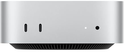 Apple Mac mini Computer desktop con chip M4 Pro, CPU 12-core e GPU 16-core): 24 GB di memoria unificata, 512 GB di archiviazione SSD, Gigabit Ethernet. Compatibile con iPhone/iPad