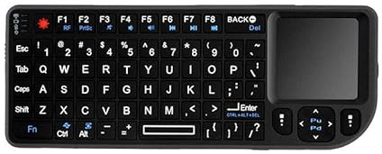 Sequin XQT Mini tastiera, tastiera wireless con Touhpad, telecomando per Smart TV, Android TV Box, PC, laptop, Windows, Mac