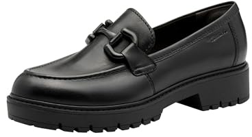 Tamaris Femme Damen Slipper 1-24733-45 Mocassin, Cuir Noir, 42 EU