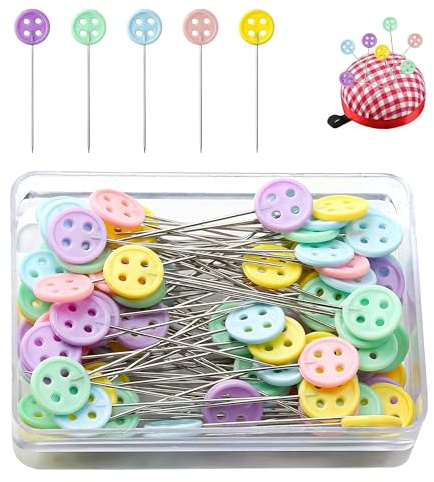 100Pcs Not Easy to Rust of Sewing Pins Strong Penetrating Power Pins Sewing Used for Clothing Making DIY Handicrafts Home Decoration Sewing Flower Bouquets and Other Occasions