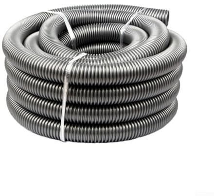 ComfyHarbor Manguera de repuesto para aspiradora de 50 mm de diámetro interior, conector roscado gris, tubo flexible, resistente a los álcalis ácidos, 3/4 metros (3 metros)
