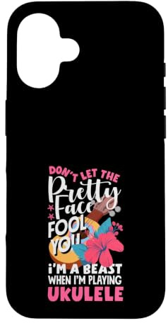 Je suis Une bête Qui Joue du ukulélé, Une musicienne drôle Coque pour iPhone 16