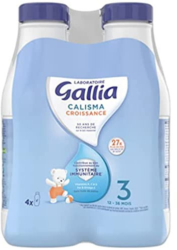 Laboratoire Gallia Calisma - Lait bébé Croissance dès 12 mois 4 x 1 L
