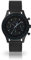 DeTomaso Firenze Herren-Armbanduhr Chronograph Analog Quarz schwarzes Milanaise Mesh Armband schwarzes Zifferblatt DT1068-A-847