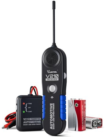 VDIAGTOOL V210 Automotive Electrical Open & Short Finder, Car Wire Tracer Tool, Circuit Tester Wire Breaker Finder, Fault Probe DC 6-42V Detector, Cable Locator with Receiver Probe