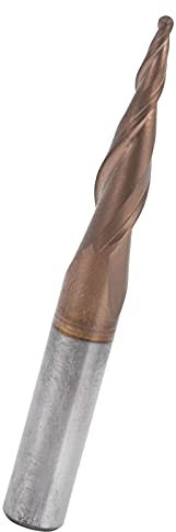 Fresa, Fresa a spirale in acciaio al tungsteno a testa sferica conica R0.75x20xD6x50 per fresatura a candela per scanalature