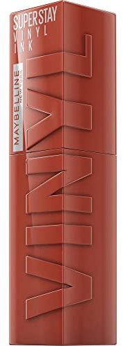 Maybelline New York - Rouge à Lèvres Liquide - Effet Vinyl Brillant - Longue Tenue - SuperStay Vinyl Ink Nude Shock - Teinte : Extra (130)