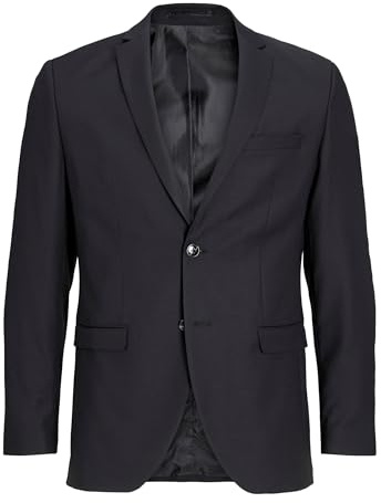 JACK&JONES PLUS Jprsolaris Blazer Noos Pls - Tuta da Uomo (Confezione da 1), Nero, 76