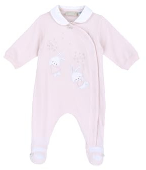 Chicco, Grenouillère Bébé Fille, en Coton Doux et Léger, avec Ouverture Frontale et Entre Jambes Pratique, Idéale pour Printemps et Automne, Designed in Italy, Vêtements Bébé 0-24 Mois