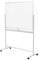 LogiLink EO0064 - Whiteboard/Tafel, 2-seitig beschreibbar, 120 x 80 cm, auf Rollen, Aluminiumrahmen