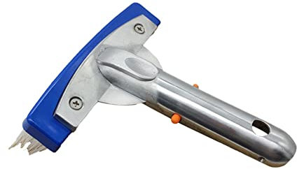 MRNHA Cepillo Limpiador de Piscina de Acero Inoxidable de 5,5 Pulgadas para Herramienta de Equipo de Limpieza de Pared de Suelo de Estanque de SPA