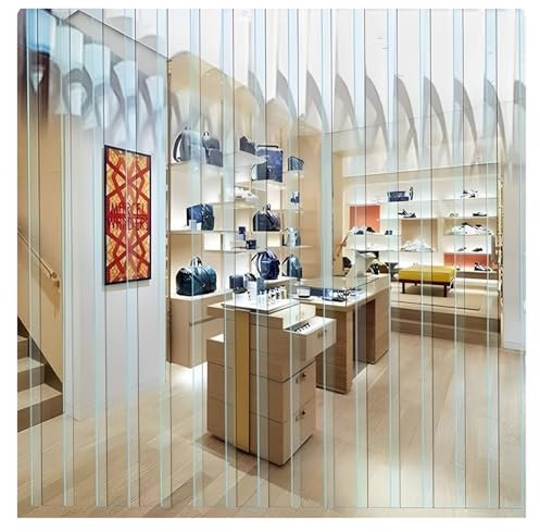 SYFXZZDS PVC Lamellenvorhang Lamellen Streifenvorhang PVC Lamellenzaun für Kühlraums, Lagertür Türs Pferdestall Stall Stallvorhang und Saubere Zimmer Streifen(2.5mm,1.2x2m/3.94x6.56ft)