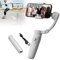Stabilizzatore Gimbal a 3 assi per smartphone,Gimbal per telefono con rotazione a 360°,tracciamento degli oggetti e anti-vibrazione | 8 ore di utilizzo | Portatile e pieghevole (6,4 pollici),White