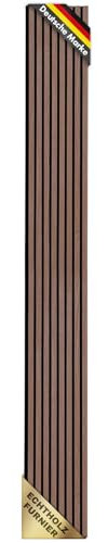 etm Akustikpaneele 275 x 27 cm, Wandpaneele mit Echtholzfurnier| Wandverkleidung | Akustikpaneel | Wandpaneele auf filz | Akustikfilz (Black Walnuts)