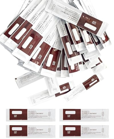SEESUNO 130 Pcs Vitamin a and D Ointment for Makeup and Tattooing Supplies
