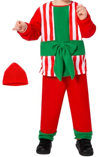 Generisk barncosplay-kostym, julcosplay, rolig kostym, rollspel, semester, kostym-set, för uppträdande hemma, högtidsfest, show, utklädnad, karneval och