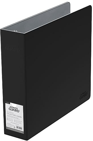 Ultimate Guard Collector's Album QuadRow | Trading Card Collection Binder with Black Xenoskin Cover & Reinforced 3 Heavy Duty D-Ring | Perfect for TCG Sleeves | Holder Album