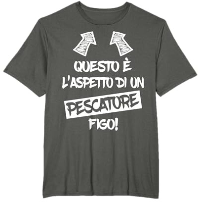 Pescatore Figo Regalo Divertente per i Pescatori di Pesca Maglietta
