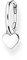 Thomas Sabo Einzel Creole mit Herz Anhänger 925 Sterling Silber CR696-001-21