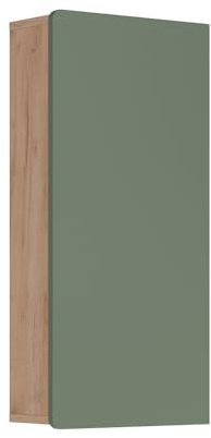 Vicco Pensili Izan, Quercia verde/oro, 36.6 x 76.6 cm, a parete, combinabile con altri mobili da bagno Izan