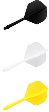 DmDoyy 3 Pack Plumas Dardos Profesionales con Puntas De Plástico Ligeras Y Duraderas, Delgado, Cometa, Diamante, Ideal para Principiantes Y Expertos En Juegos De Dardos