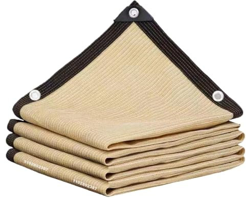 RUWLFE Tela De Sombra Red de sombrilla de HDPE for jardín, pérgola al Aire Libre, Cubierta Solar, toldo de Piscina, Vela for cobertizo de Plantas(Beige,2x6m)