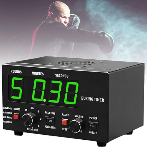 Temporizador de gimnasio, temporizador de intervalos con pantalla LED grande, temporizador de cuenta regresiva, cronómetro, temporizador de boxeo, temporizador de entrenamiento para accesorios de gi