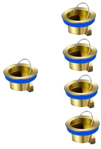 SHINEOFI 5 Pièces Bouchon de Drain pour Salle de Bain Noyau Auto Scellant Odeur de Drainage