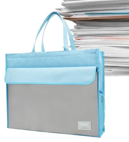 Sac de transport A3 – Sac fourre-tout pour documents pour un transport facile | Design spacieux avec poignée robuste, idéal pour les fichiers, cartes, magazines, journaux, solution de rangement