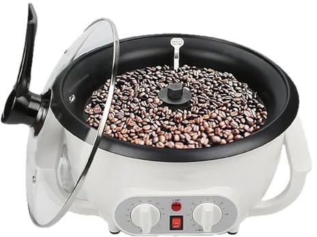 750G Elektrische Kaffeeröstmaschine Automatische Kaffeebohnen-Röstmaschine Für Den Hausgebrauch Popcornmaschine Erdnuss-Röstmaschine 0–240°C Einstellbar Für Bohnen, Nüsse, Erdnüsse Und Kastanien 1200W