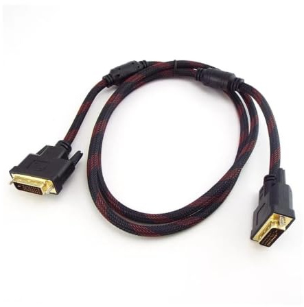 1080P Höghastighets DVI Till DVI-kabel, 24+1 Guldpläterade Hankontakter, 1 Meter, Designad for LCD-skärmar, Projektorer, DVD-spelare, HDTV