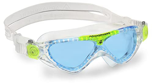AQUASPHERE Vista JR , Schwimmbrille, Schwimmbrille für Kinder ab 6 Jahren mit UV-Schutz und Silikondichtung, beschlag- und leckagefreie Gläser für Jungen & Mädchen