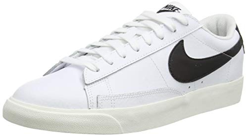 Nike Blazer Low Leather, Scarpe da basket Uomo, Bianco (white/black-sail), 42 EU