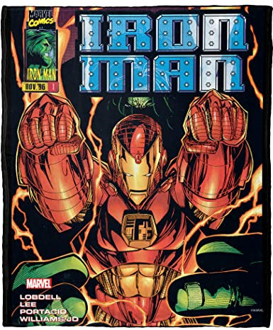 Northwest Iron Man Silk Touch Throw Blanket, 50 x 60, Iron Man Hands