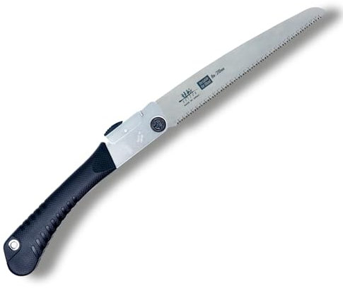 SUIZAN Sierra Plegable Japonesa 210mm Versátil para Madera - Serrucho de Poda Bushcraft Jardinería Carpintería Bricolaje