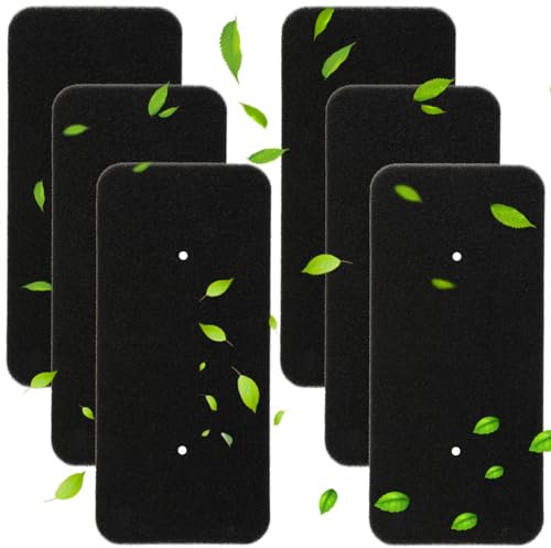 Bomtop 6 Pezzi Filtro Asciugatrice Candy, Filtro Asciugatrice, Filtro in Spugna per Asciugatrici, Filtro spugna, Filtro per Asciugatrice Hoover Candy 40006731, Filtro per Scambiatore 275 x 125 x 10 mm