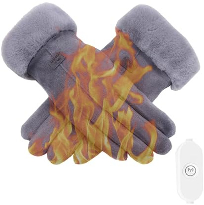 Guantes térmicos para Mujer, Recargables, de Calentamiento rápido, Guantes cálidos para Mujeres y niñas, para Correr y Montar