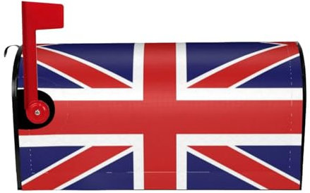 HJLUUFT Buzón decorativo con estampado de bandera inglesa para decoración del hogar, jardín, buzón, decoración