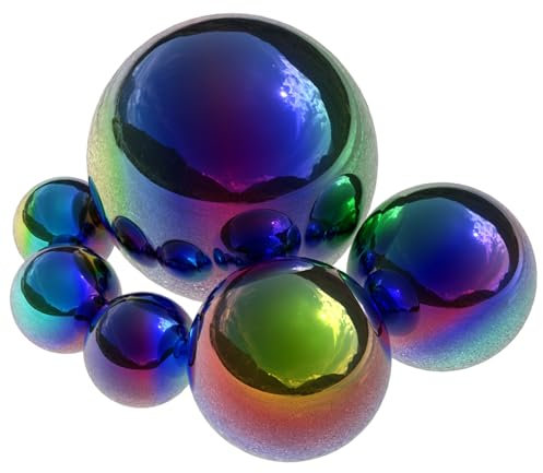 VANZACK 6stücke Edelstahl Spiegelkugel Gartenkugel Reflexionskugel Für Terrassendekorationen Gartendekor Außendekor Gartenkugeln Gartenglobus Spiegelkugeln Outdoor Dekoration