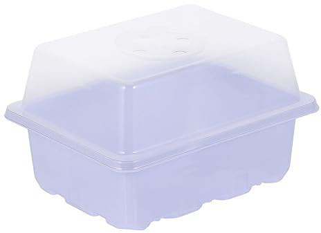 UKCOCO 2sets Vassoio Germinazione Drenaggio Vassoio Avviamento per Semina da Vivaio Trasparente per Coltivazione Micro Ortaggi e Insalate