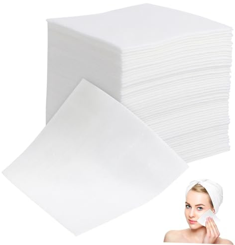 Happyyami 100 Piezas Paño Desmaquillante De Tejido No Tejido Discos Desmaquillantes Para Limpieza Facial Fácil Para Maquillaje Diario Reutilizables