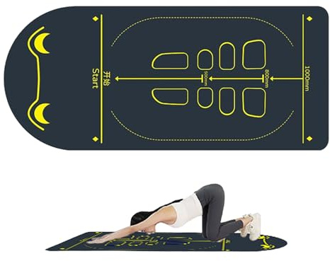 Träningsmatta för gymnastik och träning – tjock och halkfri stoppning, ljudisolerande knämatta – för användning för magövningar golvövningar pilates rephoppning hemmaträningsutrustning