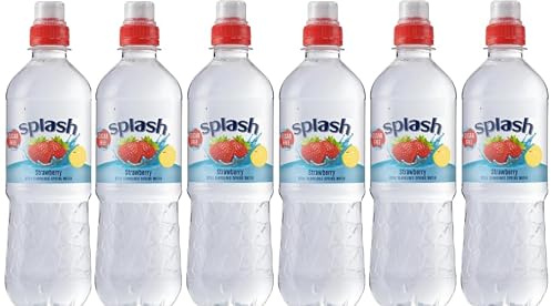 Splash Strawberry Flavoured Water Sports Cap, 500ml, Pack of 6