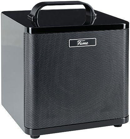 Fame AG-40A Akustikgitarren Verstärker, 40 Watt, 2 Kanäle, Integrierter Reverb, Bluetooth-Schnittstelle, Akkubetrieb