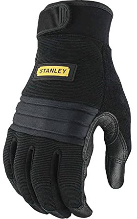 Stanley Workwear Vibration Reduction Gloves - Black - L