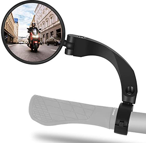 CYCLESPEED Fahrradspiegel für Lenker 18-26MM, HD 360 Grad Drehbar Sicherer Fahrrad Rückspiegel, Links-Rechts Universal Lenkerspiegel Reflektor, Spiegel für E-bike MTB Rollstuhl Mountainbike-1PC