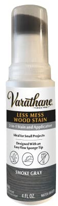 Varathane Less Mess Smoke Gray Wood Stain & Applicator