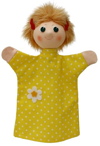 Marionette Sagofigur handdocka Gretel 28 cm, flerfärgad, för kasperletteater