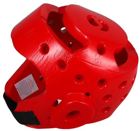 MOBUTOFU Kinder Kickboxen Kopfschutz Eva Taekwondo Helm Belüftet Und Schlagabsorbierend Größe M Rot Ideal Für Sparring Und Training Sicherer Schutz Für Junge Athleten