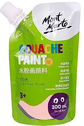 GAOSHA Gouachefarbe, 11 Farben (100 ml Beutel), in Beuteln, reichhaltige Pigmente, verblassend, einfarbige Farbe für